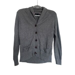 Tommy Hilfiger Gray Women's Cardigan Button Down